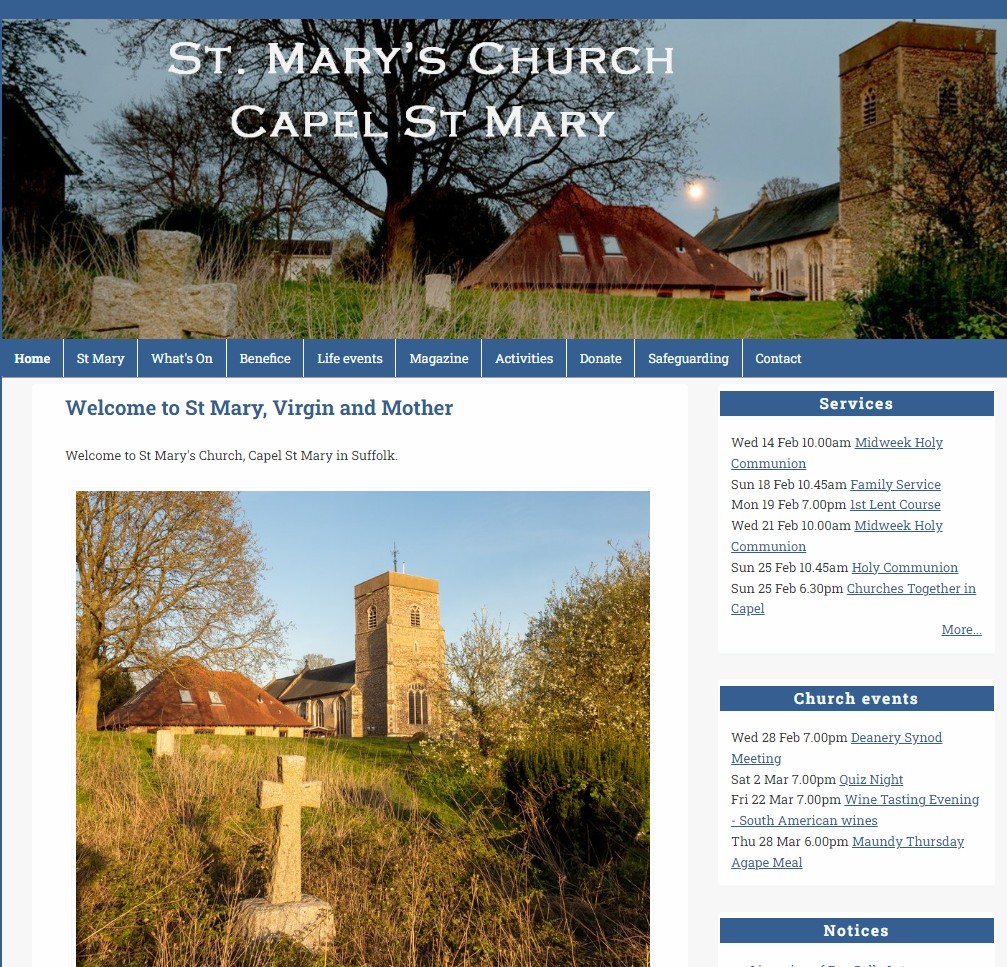 Cheap Parish Church Websites
