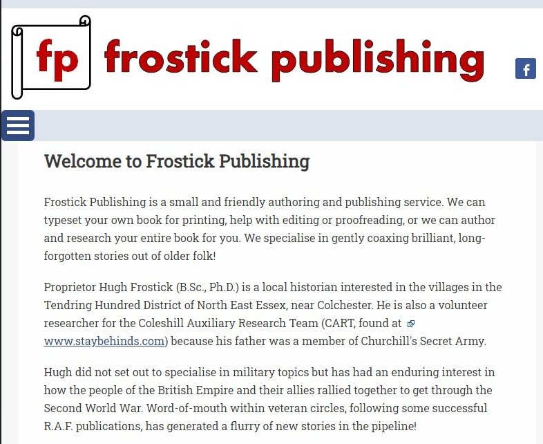 Frostick Publishing website