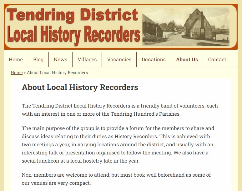 History Recorder screen